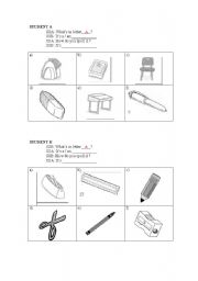 English Worksheet: Interaction - Whats in letter ..? Its a.... How do you spell it?