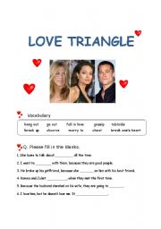 English Worksheet: Love Triangle(1)