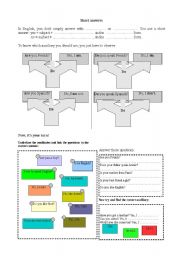 English Worksheet: Short answers
