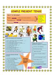 English Worksheet: simple present self-check