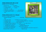 Shrek - (( 5 pages )) - Joining Sentences/Conjunctions/Linking Words/Making Paragraphs - elementary/intermediate - editable