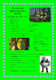 English worksheet: Shrek Grammar Relative Clauses