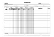 English Worksheet: SPEAKING RUBRIC