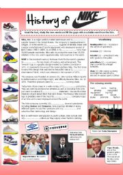 English Worksheet: History of NIKE