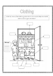 English Worksheet: Clothing