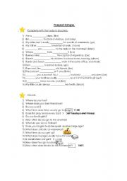 English worksheet: Present Simple