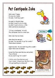 Pet Centipede Joke - Pre-Intermediate