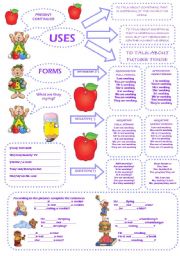 English Worksheet: Present Continuos