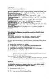 English Worksheet: Passive voice