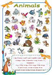 English Worksheet: Animals