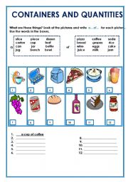 containers and quantities 2