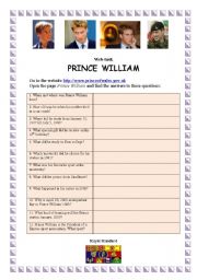 English Worksheet: Prince William