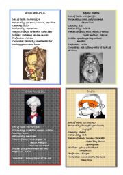 English Worksheet: Speaking Cards - Famous People 2