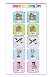 Irregular verbs memory game ( 2 of 6)