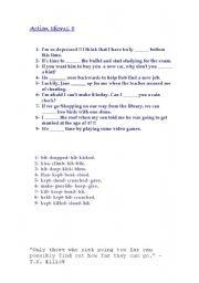 English worksheet: More Action Idioms!!!