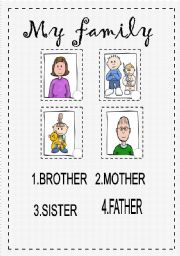 English Worksheet: Family Members - 