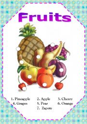 English Worksheet: Fruits Activities