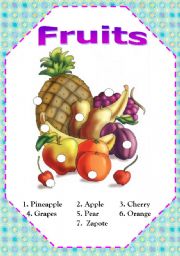 English worksheet: Fruits Activities