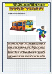 English Worksheet: READING COMPREHENSION - 