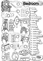 English Worksheet: BEDROOM MATCH HOME