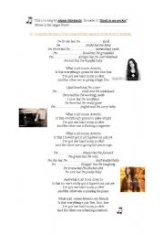 English Worksheet: Hand in my pocket by Alanis Morissette