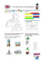 English Worksheet: How well do you know the United-Kingdom?