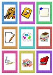 CARD GAME: have got + school supplies: students practice all the time 1/2