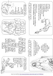 English Worksheet: Mini Prayer Book