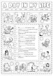 English Worksheet: Daily Routines