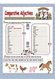 Comparative Adjectives( 2 pages)