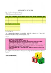 English worksheet: Funlicious simply activity