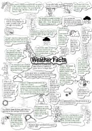 English Worksheet: WEATHER FACTS