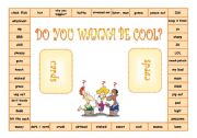 Teen slang GAMES - boardgame, FC, dominoes, bookmark, crossword ((10 PAGES)) EDITABLE, printer friendly + KEY