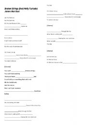 English Worksheet: Broken Strings