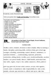 English Worksheet: Lets Talk 2: Family and Parenting