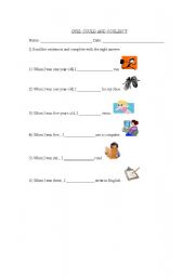 English worksheet: COULD COULDNT