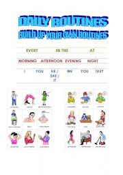 English Worksheet: Daily Routines