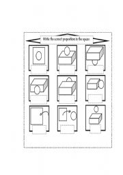 English worksheet: Prepositions