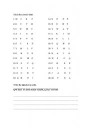 English Worksheet: tha alphabet