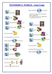 English Worksheet: Wonderful World