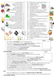 English Worksheet: Idioms