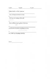 English worksheet: Quiz