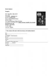 English worksheet: Movie Database