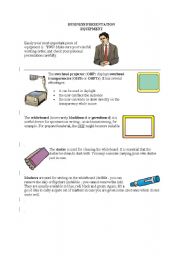 English Worksheet: business presentation