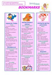 English Worksheet: Bookmarks (Part 4)