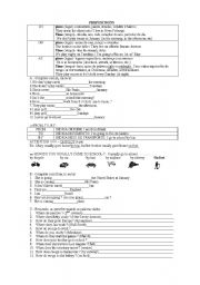 English Worksheet: Prepositions of time and place