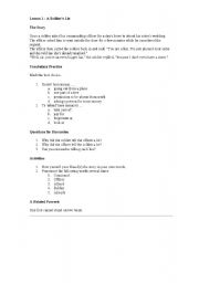 English worksheet: conversation in ten lessons