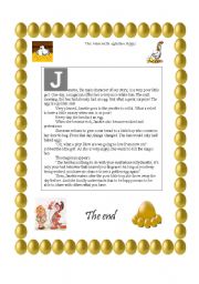 English Worksheet: The Hen with Golden Eggs