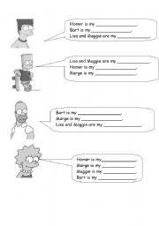 English Worksheet: Family