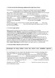 English worksheet: grammar work sheet